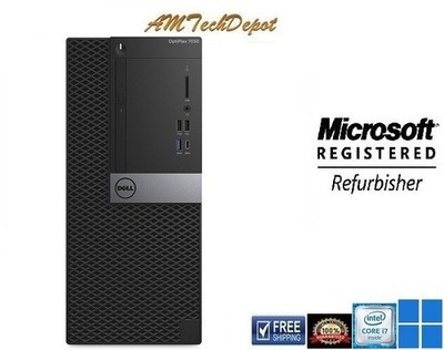 Dell Optiplex 7050 MT Intel Core i7-7700 3.6Ghz 16GB 512GB SSD Win11 Pro 64-bit