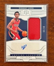 Herbert Jones Pelicans 2022-23 Panini Lasting Legacies Patch Auto #LL-HJN /99