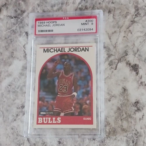 NBA Hoops 1989-90 Michael Jordan #200 PSA 9 Chicago Bulls Basketball Card