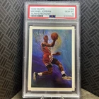 1990 Hoops Team Checklist #358 Michael Jordan Chicago Bulls HOF PSA 10
