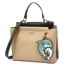 CHALA Charming Satchel DOLPHIN (Taupe) - NWT