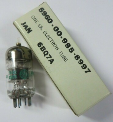 Vtg 1970's GE Electron Vacuum Tube 6BQ7A New Old Stock in Box General Electric