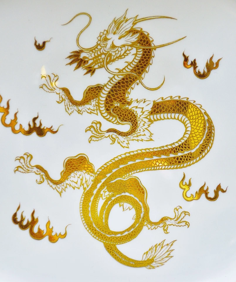 Bol Rosenthal, Dragon, Or, Département D'Art Selb, 1944, 18,4 Cm - Photo 2/4