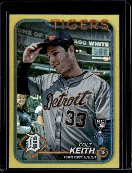 2024 Topps Update Series - Gold Foil #US192 Colt Keith (RC) Rookie Debut