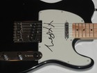 ROMY MADLEY CROFT SIGNED BLACK ELECTRIC GUITAR THE XX PROOF JSA COA — photo 2