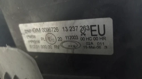 13237263 Scheinwerfer Links für OPEL CORSA C Cosmo 2006 168238 - Bild 3 von 3