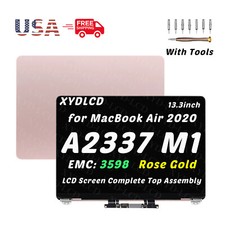 for MacBook Air A2337 M1 2020 EMC 3598 LCD Screen Display Replacement Rose Gold