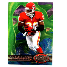 Kimble Anders 1997 Metal Universe Card #76 Kansas City Chiefs