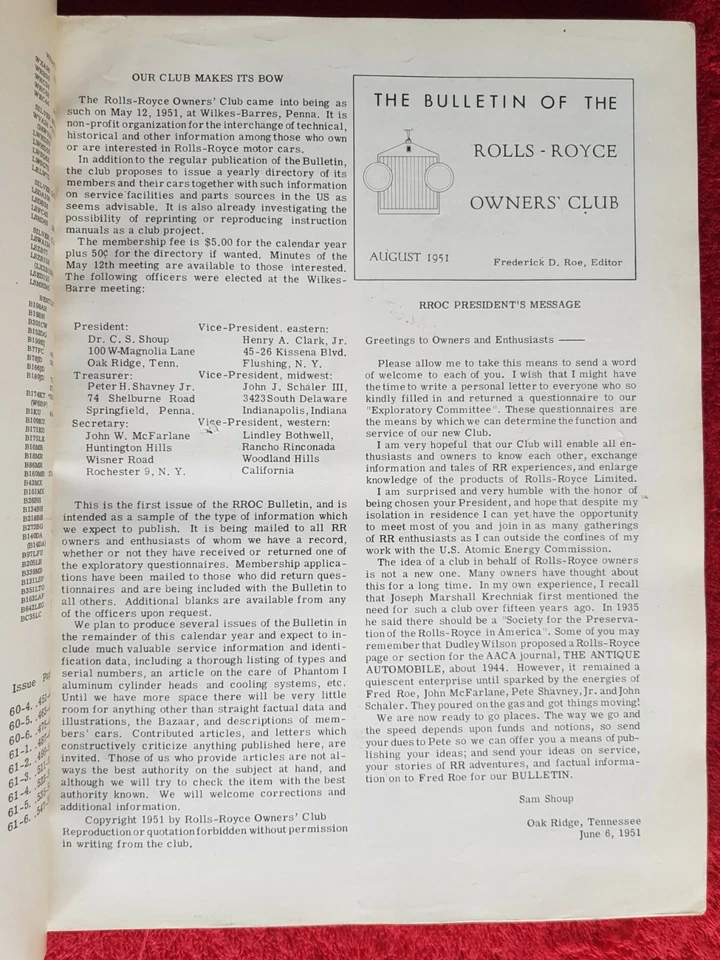 The Flying Lady Rolls-Royce Owners' Club US 1951 -1977 page 1-2050 Complete VGC  - Image 3 of 4