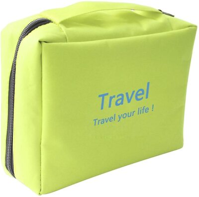 Trousse De Toilette Vert Pomme – Novago, Pratique Pour Le Voyage Et Le Maquillage