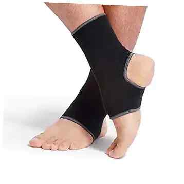 Neotech Care Ankle Support Sleeve - Open Heel Light Elastic Breathable Knitted Fabric Medium Compression For Men Women Kids Right Or Left Foot Black Colour Size L 1 Unit L 1 - View #9