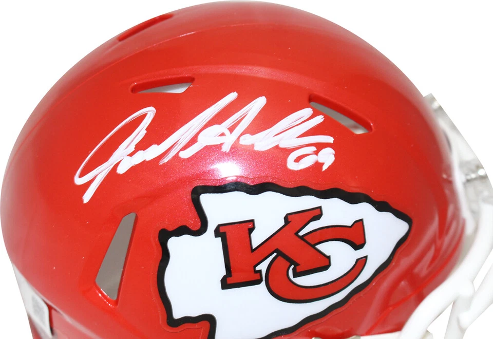 Minicasco autografiado por Jared Allen de los Kansas City Chiefs BAS 40107 Foto 2 de 4