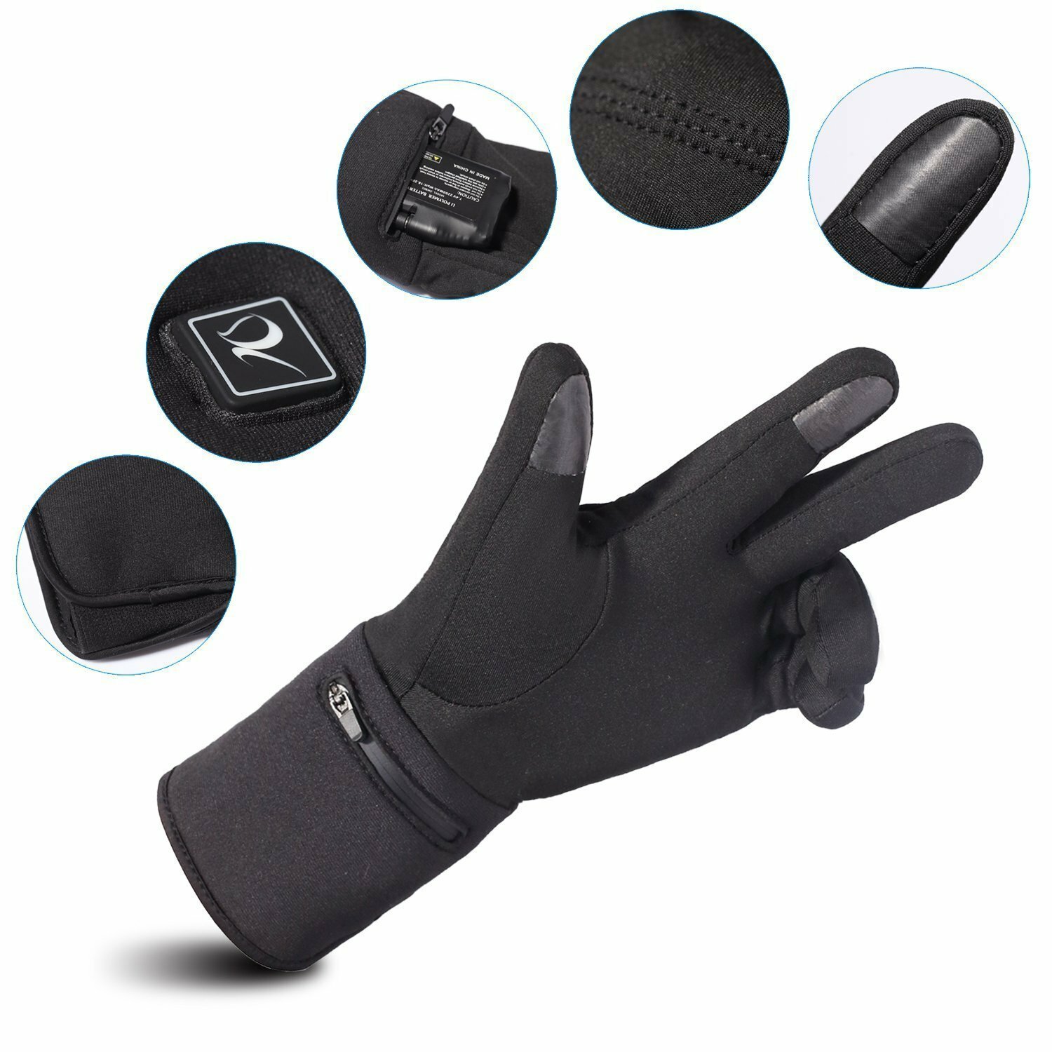 heated gloves small