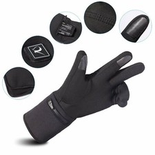 Heated Gloves Motorcycle Rechargeable 12V Battery Electric Thin Gloves Small
