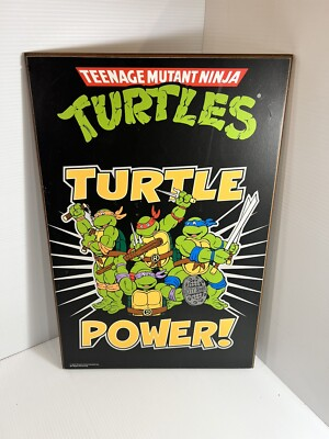 #ad #ad Teenage Mutant Ninja Turtles “Turtle Power” Wall Plaque In Excellent Condition $19.95