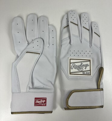 Rawlings White Pro Preferred Batting Gloves 2XL New