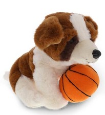 PLUSH BASKETBALL - SUPER SOFT PLUSH - ST. BERNARD DOG