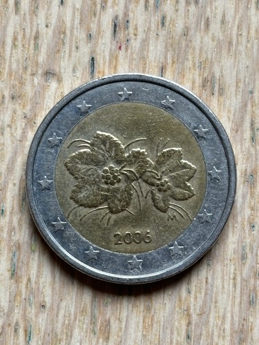 2 Euro Münze Finnland 🇫🇮 2006 Bucht und Blume von Lakka Raimo