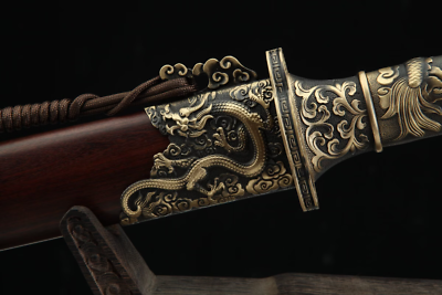 masterpiece Brass handle Chinese Dao Broadsword Sword Folded Steel