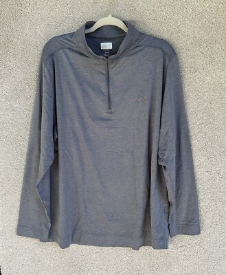 Greg Norman Pullover Jacket Mens Extra Large Gray Pullover 1/4 zip