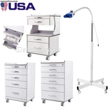 Dental Medical Cabinet Mobile Cart Storage with Drawers /Teeth Whitening Machine
