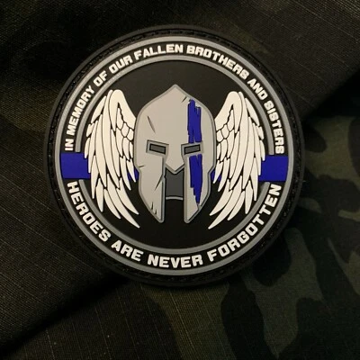 STEVENS TACTICAL SHOP In Memory of Our Fallen Law Enforcement Thin Blue Line PVC Patch