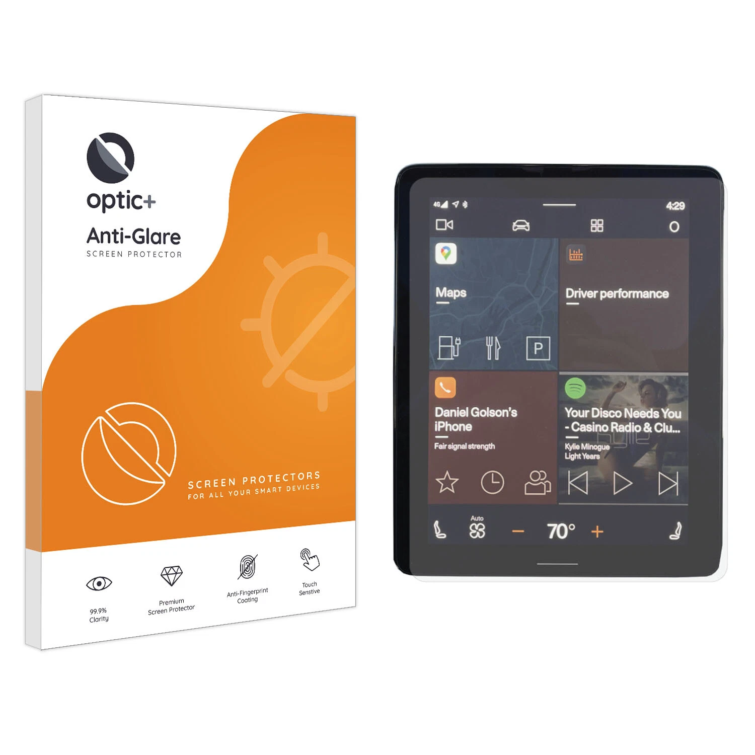 Optic+ Anti-Glare Screen Protector for Polestar 2 / 2021 / 2022 / 2023
