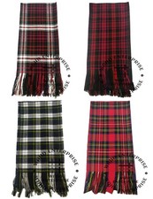 Scottish Tartan Scarf Women Traditional SASH Handmade Neck SCARF  "90" X "12"