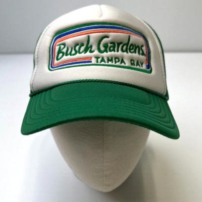 Busch Gardens Hat Men Snap Back Tampa Rope Mesh One Size Retro Party Gym Core No