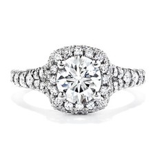 1.20 Ct Simulated Diamond Anniversary Engagement Ring 14K Real White Gold 5 6