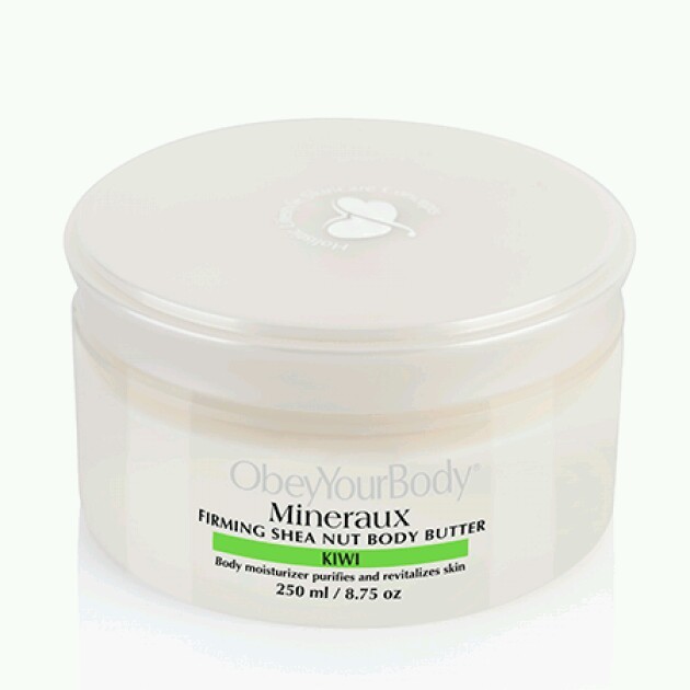 Obey your body FIRMING SHEA NUT  BODY BUTTER - KIWI dead sea by obeyyourbody 