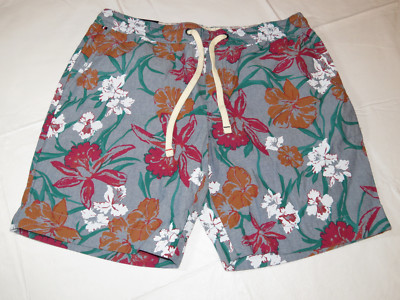 Men's Tommy Hilfiger M medium shorts 78B0924 907 floral print 7'' inseam casual