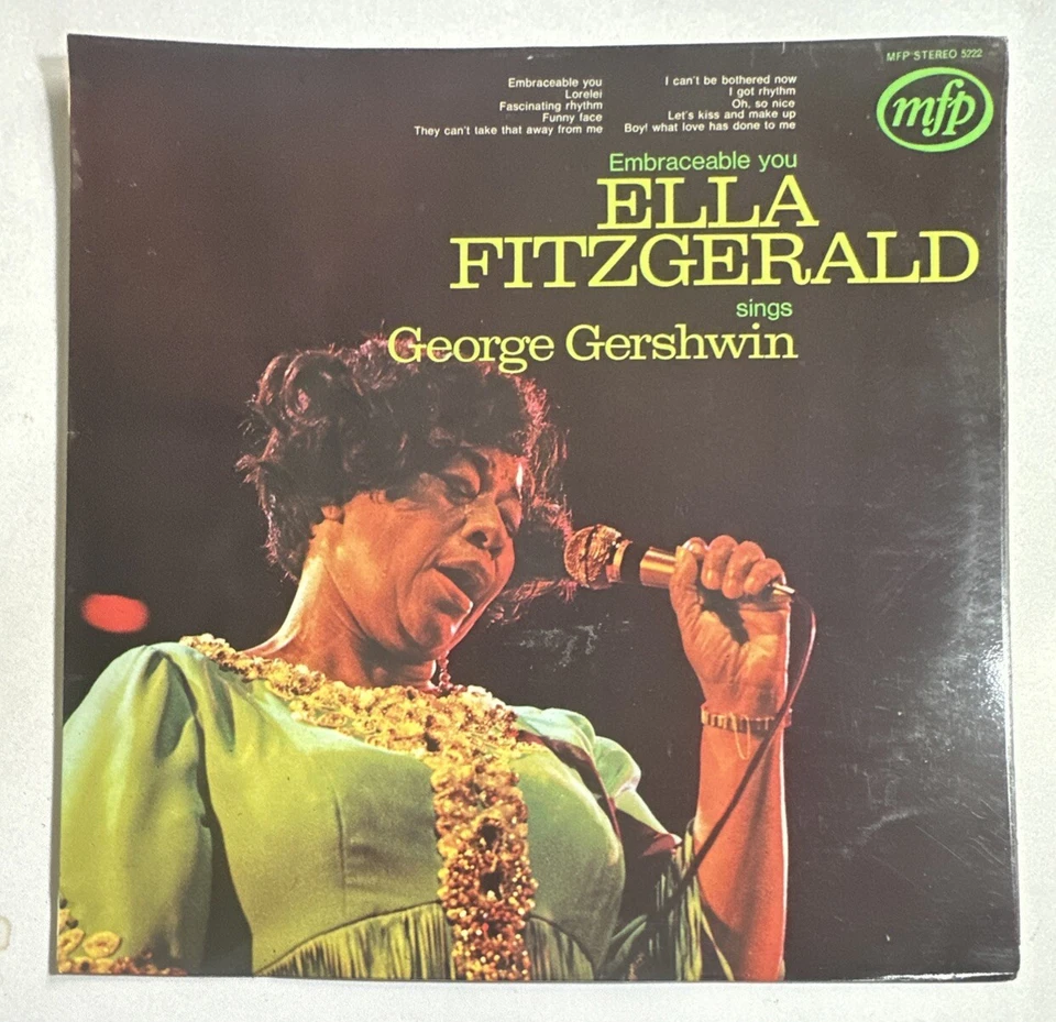 Ella Fitzgerald Sings George Gershwin Embraceable You  Vinyl LP Record EX/VG+ - Image 2 of 4