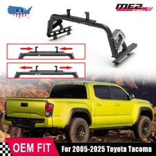 Adjustable Bed Chase Rack Roll Sport Bar Black Steel for 2005-2025 Toyota Tacoma