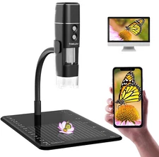 TOMLOV WiFi Digital 1000X Magnification USB Coin Microscope Camera Observation