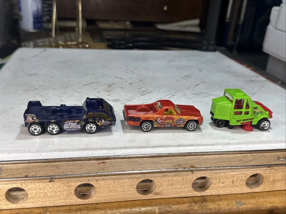 Lote de 3 vehículos de dibujos animados Matchbox Nickelodeon Rugrats Hey Arnold Jimmy Neutron Foto 2 de 4