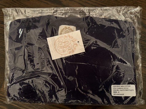 NWT The Beaufort Bonnet Company TBBC Cambridge Cardigan Nantucket Navy, Size 5 - Picture 3 of 3