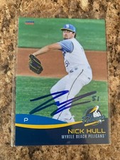 Nick Hull Signed 2023 Myrtle Beach Pelicans Team Set Auto Cubs # 18