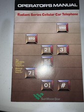 Vintage Sun Moon Star Radiant Series Car Telephone Manual