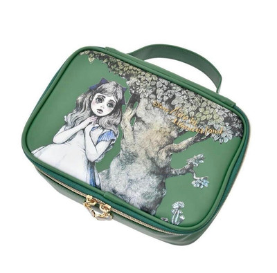 Yuko Higuchi x Alice in Wonderland Vanity Pouch with Butterfly Charm Makeup Bag