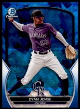 2023 Bowman Chrome Sapphire #BCP-235 Dyan Jorge Colorado Rockies