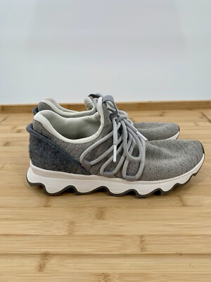 Womens Sorel Kinetic Lace Up Blush Gray Athletic Casual Sneakers Shoes Size 7. 5