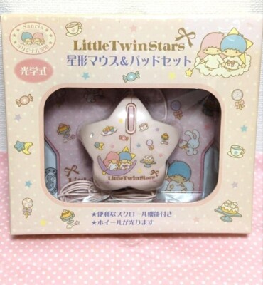 ★レア★　リトルツインスターズ　2010　星形マウス&パッドセット サンリオ(SANRIO) リトルツインスターズ 星型マウス&マウス