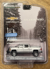 Chevy Silverado 1500 2015 quitanieves Town & Country 1:64 Greenlight Silver edición limitada