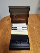 Vintage Bates Rolodex Card File Address Telephone Contact With Cards Model B414