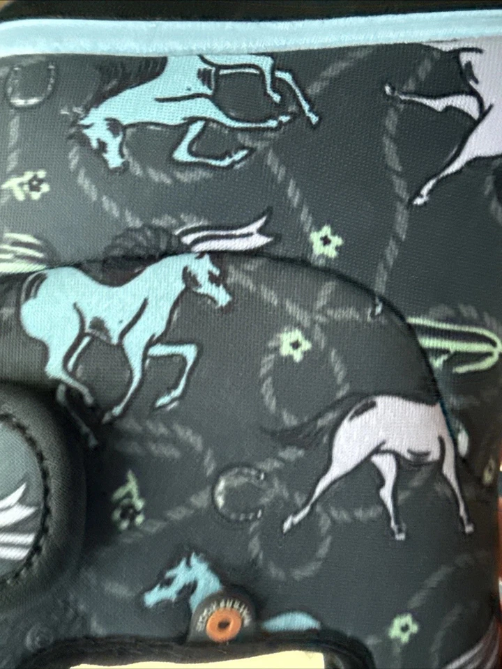 Baby Bogs II Size 9 Horse Equestrian Outdoor Boots Girls Slip On NEW - Image 2 of 4