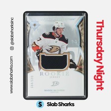 2021 UPPER DECK ULTIMATE COLLECTION #171 MASON MCTAVISH ROOKIE JERSEY RC /699