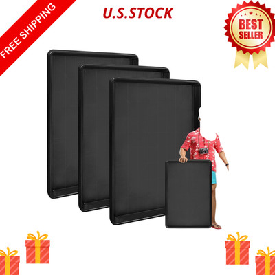 3Pcs Extra Large Oil Drip Pan 35.4x24x1.6in Plastic Tray