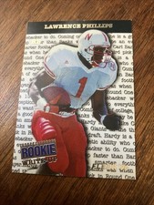 1996 Fleer Rookie Write-Up Lawrence Phillips Rookie Card. rookie card picture
