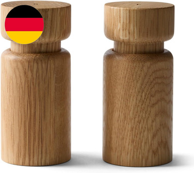 Crushgrind Helsinki Mini Gewürzmühle Mit Keramikmahlwerk | 2Er Set | Eichenholz 